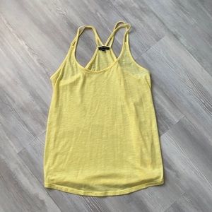 Nwot Tattoo yellow tank top size medium